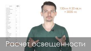 Расчет освещенности