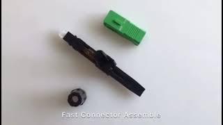 China Manufacturer FTTH Field Quick Assembly Fiber Optic SC APC Fast Connector