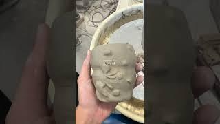 POV of a beginner ceramicist making silly things out of mud️#ceramics #pottery #wheelthrowing