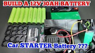 Build a Lifepo4 Battery 12V 30Ah - Using 8pcs 32140 cell battery