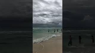 Storm. The Caribbean Sea #caribbean #caribbeansea #storm #sea #mexico #playadelcarmen #waves #beach