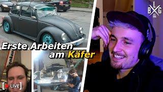 Die ersten Anfänge und Umbauten am LB Käfer! | LB Garage Twitch Streamhighlights