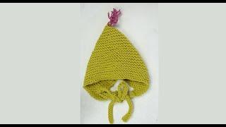 Bonnet naissance au tricot modèle petit lutin - La grenouille Tricote