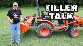 #104 Kubota B2601 with the Land Pride RGA1258 Rotary Tiller Rototiller