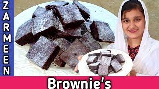 Brownie Recipe ||How To Make Brownie Recipe by Kitchen With Zarmeen.