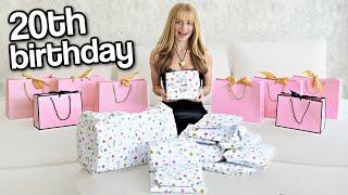 20 PRESENTS FOR MIA'S 20TH BIRTHDAY! | Family Fizz