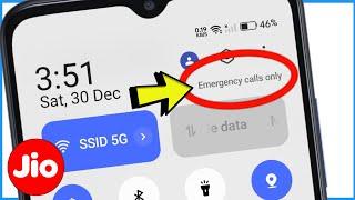 Emergency Calls Only Jio Sim Card Problem | Jio Sim Showing Emergency Calls Only