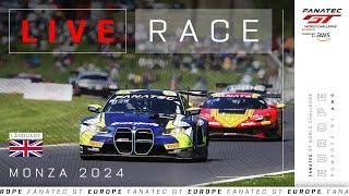 LIVE | Race | Monza | Fanatec GT Europe 2024 (English)