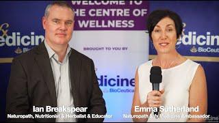 Ian Breakspear and Emma Sutherland at the 2024 NHAA Herbal Medicine Summit