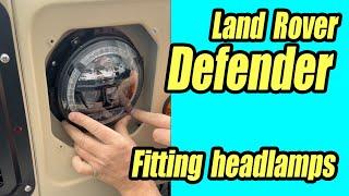 How to fit headlamps to your Land Rover Defender #landrover #movember