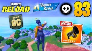 83 Elimination Solo Vs Squads Reload "Zero Build" Gameplay Wins (NEW Fortnite RELOAD Chapter 6 PC)