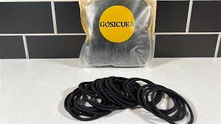 GOSICUKA Black Elastic Band Hair Ties - 120 Pieces