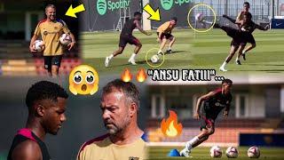 Ansu Fati Great Improvement Ensures Special Training Drills Under Hansi Flick Amid Next Season!