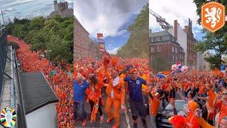 Crazy Scenes In Hamburg As Netherlands Fans Take Over The City Ahead Of Their First EURO 2024 Game
