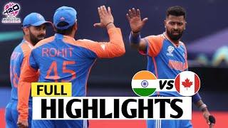 India vs Canada ICC T20 World Cup 2024 Match Highlights | IND Vs CAN Highlights