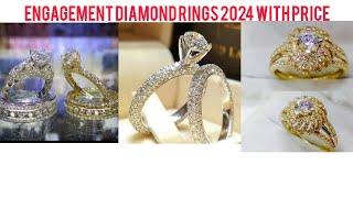 Diamond rings Designs with price|| engagement diamond rings 2024|| top 20 diamond rings designs