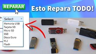 Esto Repara TODAS las Memorias USB, Micro SD, Tarjeta SD 2024 │ Quita Protección de Escritura y MAS