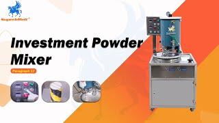 SuperbMelt Vacuum Investment Powder Mixer for Jewelry Casting Line