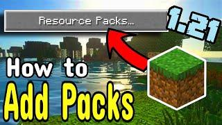 How to INSTALL a TEXTURE PACKS in Minecraft Java 1.21