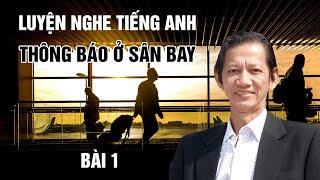 Thông báo ở sân bay - Bài 1