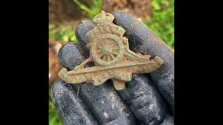 The best WW2 cap badge I’ve ever dug!  #ww2 #militaryhistory #militaria #worldwartwo #history
