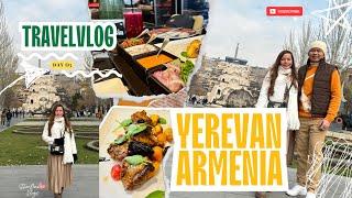 [4K] Exploring Yerevan, Armenia - The Cascade | We tried the best pork ribs in Katsin! #armenia