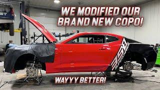 Cutting Up Motion's New COPO Camaro Stock Eliminator Car!