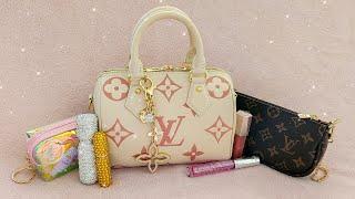 What's in My bag LV Speedy 20 - Louis Vuitton Bicolor purse