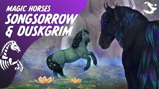Meet Duskgrim and Songsorrow! 🪶️ | Star Stable Magic Horses 