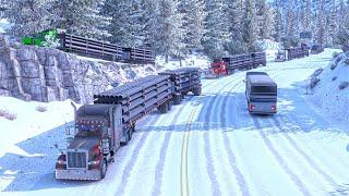 Trucking Through a Blizzard in the Colorado Rockies! | ATS