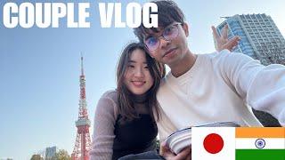 Weekend Date in Tokyo Vlog pt.2 | Indian & Japanese university students couple