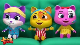 Пять маленьких котят прыгать на кровати малыш песенки и потешки от Kids Tv