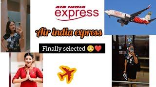 finally got selected in Air India Express #cabincrew here's my experience #youtubeshorts  #airlines