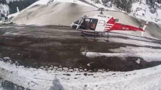 Air-Glaciers Saanen Lawinensprengflüge Avalanche control AS350B3 Ecureuil