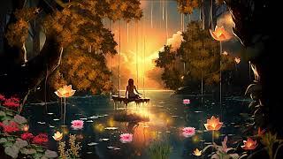 A GIIRL ON A SWING WITH A LOTUS FLOWERS/CADLMA #girl #lotusflower FLOWER #relaxingviews #lovelygirl