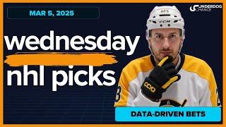 NHL Picks & Predictions Today - 3/5/2025 | Data-Driven Betting Models and Bets by Underdog Chance