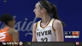 Caitlin Clark HEATED MOMENT after foul | Indiana Fever vs Sun