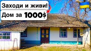  Заходи и живи! Дом в селе за 1000$ Продажа недвижимости за копейки! Всё есть! Уютное Тихое село