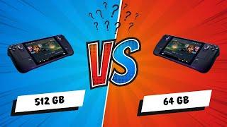 Vergleich: Steam Deck vs Steam Deck - welche Version ist besser? 512GB oder 64GB (Deutsch/German)