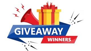 3 winners of my giveaway are...