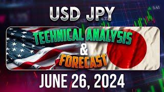 Latest USDJPY Forecast and Technical Analysis for June 26, 2024