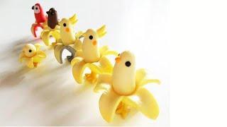 How to create, BANANA birds cutting