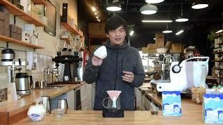 Playing: An interesting way to make ORIGAMI pour over with Kalita filter.