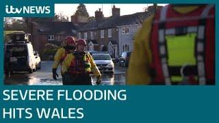 People evacuated as Storm Christoph hits Wales | ITV News