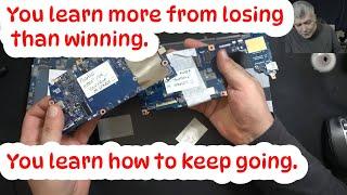 5 laptop boards to repair - a hard one, Toshiba Dynabook X30 no wifi, no camera, not charging