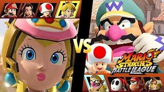 Mario Strikers Battle League Team Peach vs Team Wario at Royal Castle CPU Hard