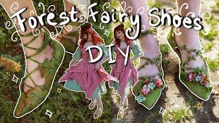 Making Fairy Shoes - Fairycore DIY Project (kind of a thrift flip? lol)