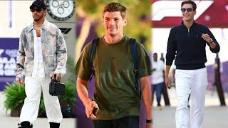 Max Verstappen finally arrives in no team kitF1 Drivers arrive in style for #QatarGP | Paddock BTS