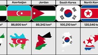 Asia Size Comparison By Land Area