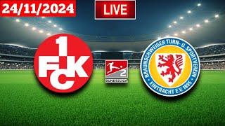 Kaiserslautern vs Eintracht Braunschweig | 2. Bundesliga  Live Match Score Today 